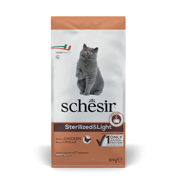 Schesir Sterilized And Light Ricco In Pollo 1.5 Kg & 10 Kg