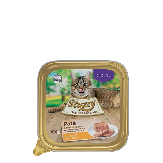 Stuzzy Paté Per Gatti Sterilizzati Con Pollo 100 g