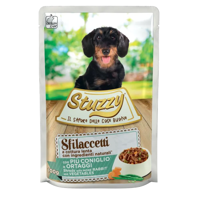Stuzzy Sfilaccetti Con Coniglio E Ortaggi 100 G