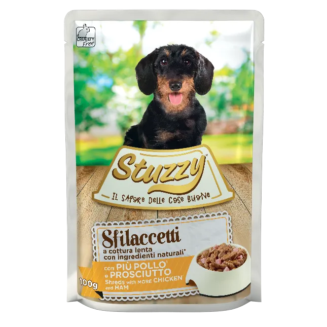 Stuzzy Sfilaccetti Con Pollo E Prosciutto 100 G