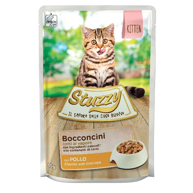 Stuzzy Bocconcini Per Gattini Con Pollo 85 g