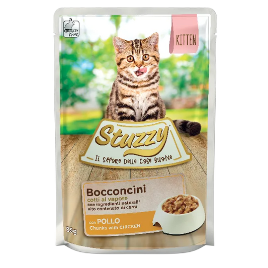 Stuzzy Bocconcini Per Gattini Con Pollo 85 g