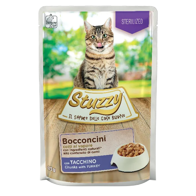 Stuzzy Bocconcini Per Gatti Sterilizzati Con Tacchino 85 g