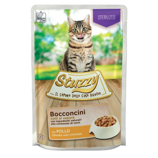 Stuzzy Bocconcini Per Gatti Sterilizzati Con Pollo 85 g