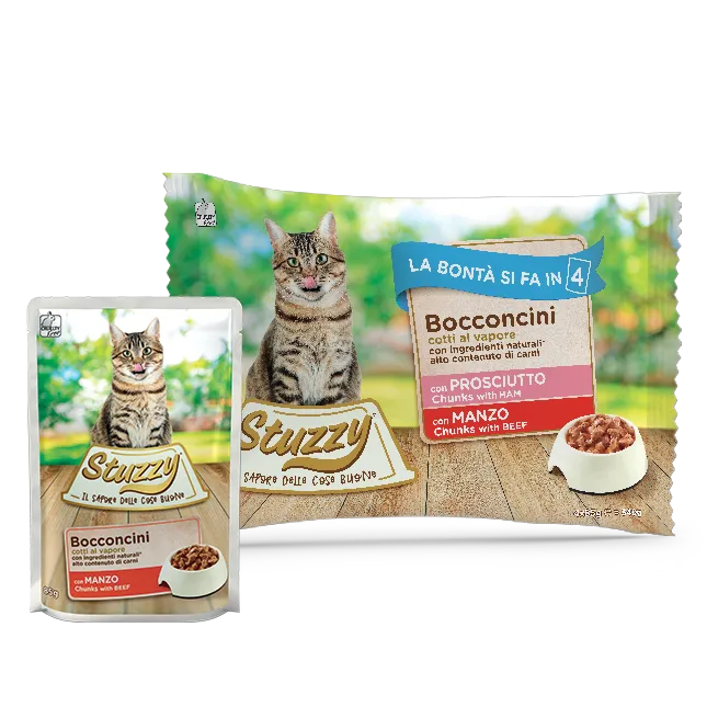 Stuzzy Multipack Bocconcini Con Prosciutto E Manzo 4x85 g