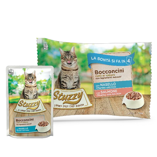 Stuzzy Multipack Bocconcini Con Nasello E Salmone 4x85 g