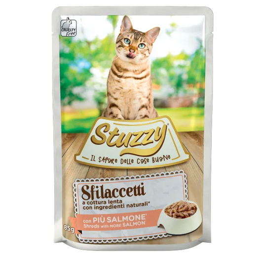 Stuzzy Sfilaccetti Con Salmone 85 G