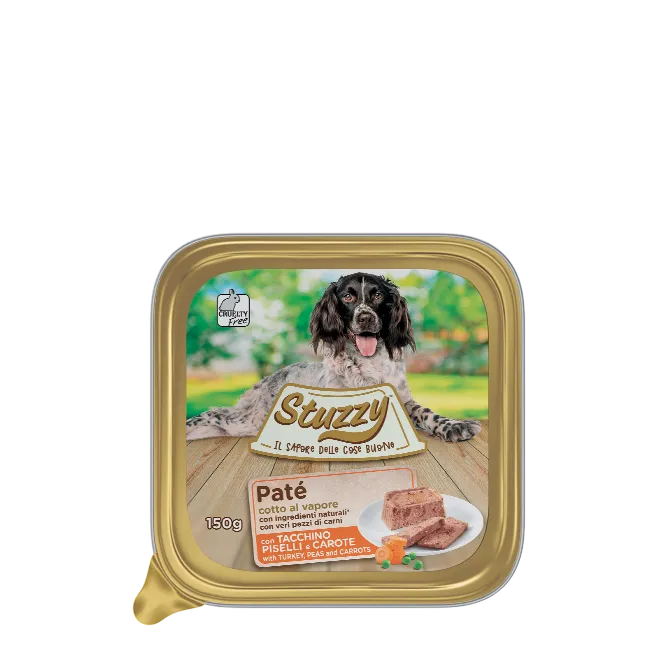 Stuzzy Pete Con Tacchino, Piselli E Carote 150 G