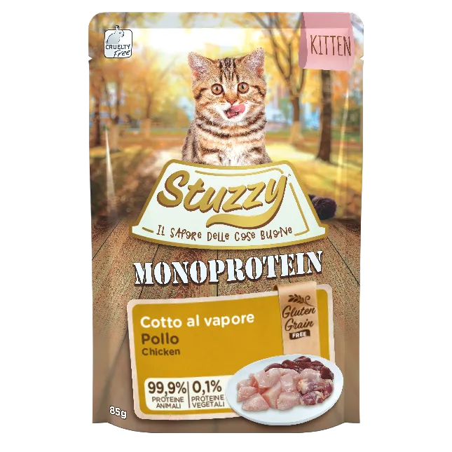 Stuzzy Monoprotein Per Gattini Con Pollo 85 g