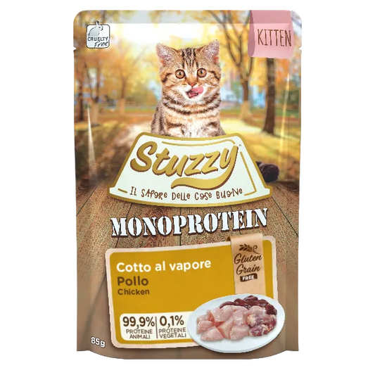 Stuzzy Monoprotein Per Gattini Con Pollo 85 g