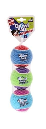 GiGwi 3 Palline da Tennis Taglia S/M/L