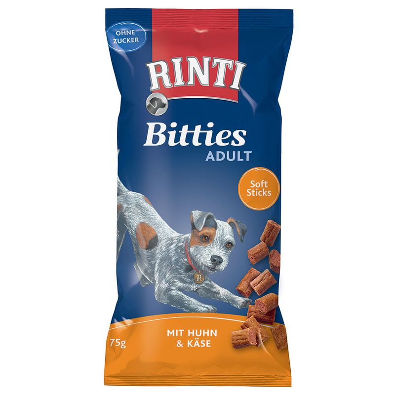 Rinti Bitties Adult Snack Con Pollo & Formaggio 75 g
