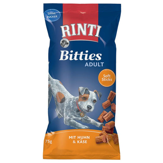 Rinti Bitties Adult Snack Con Pollo & Formaggio 75 g