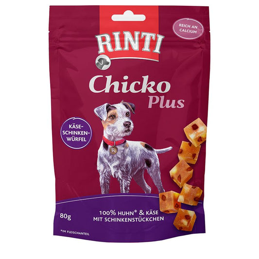 Rinti Chicko Plus Cubetti di Formaggio & Prosciutto 80 g
