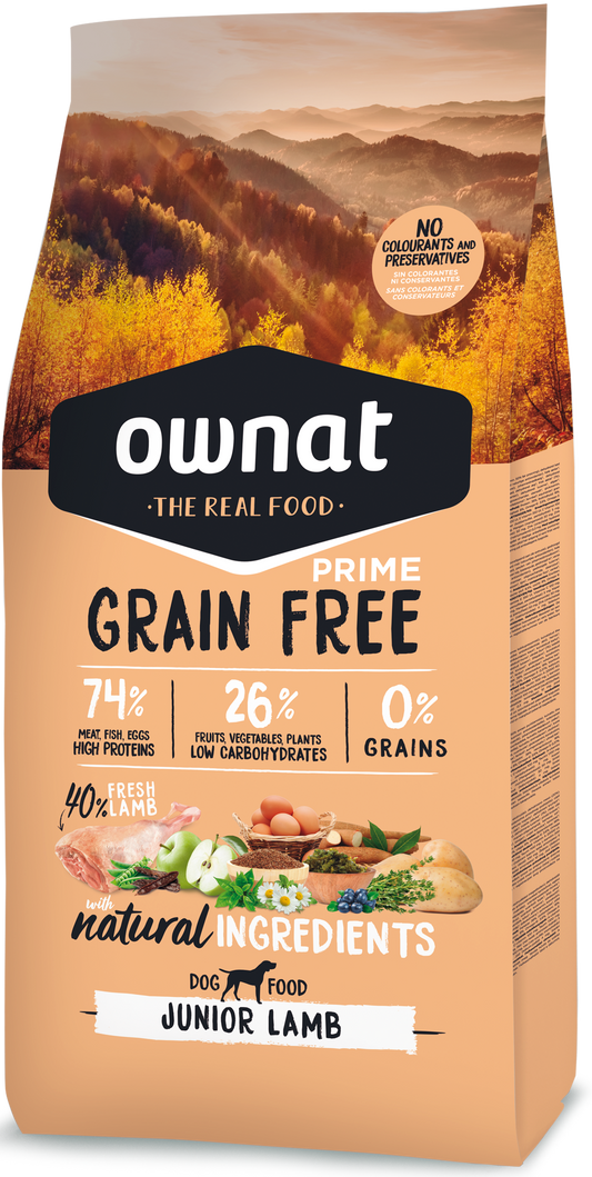 Ownat Prime Grain Free Junior Lamb