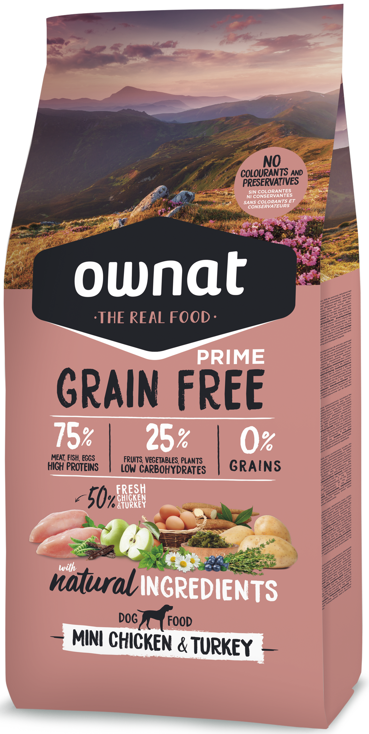 Ownat Prime Grain Free Mini Chicken & Turkey