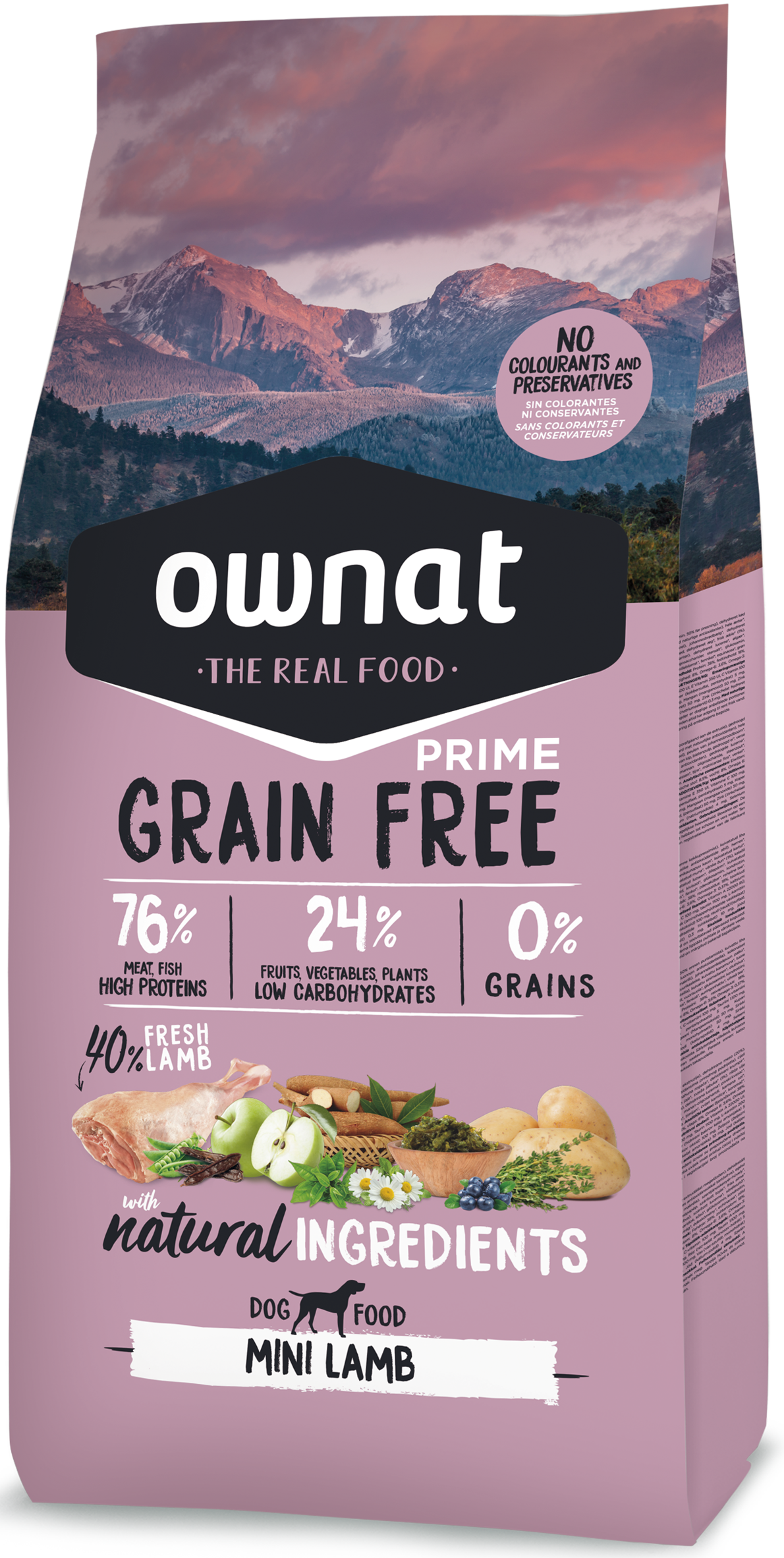 Ownat Prime Grain Free Mini Adult Lamb