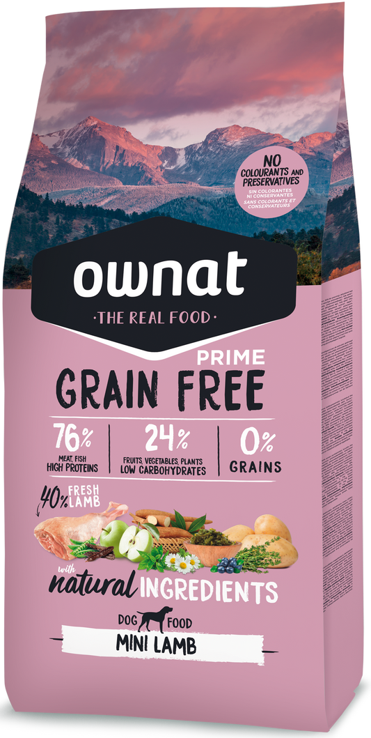 Ownat Prime Grain Free Mini Adult Lamb