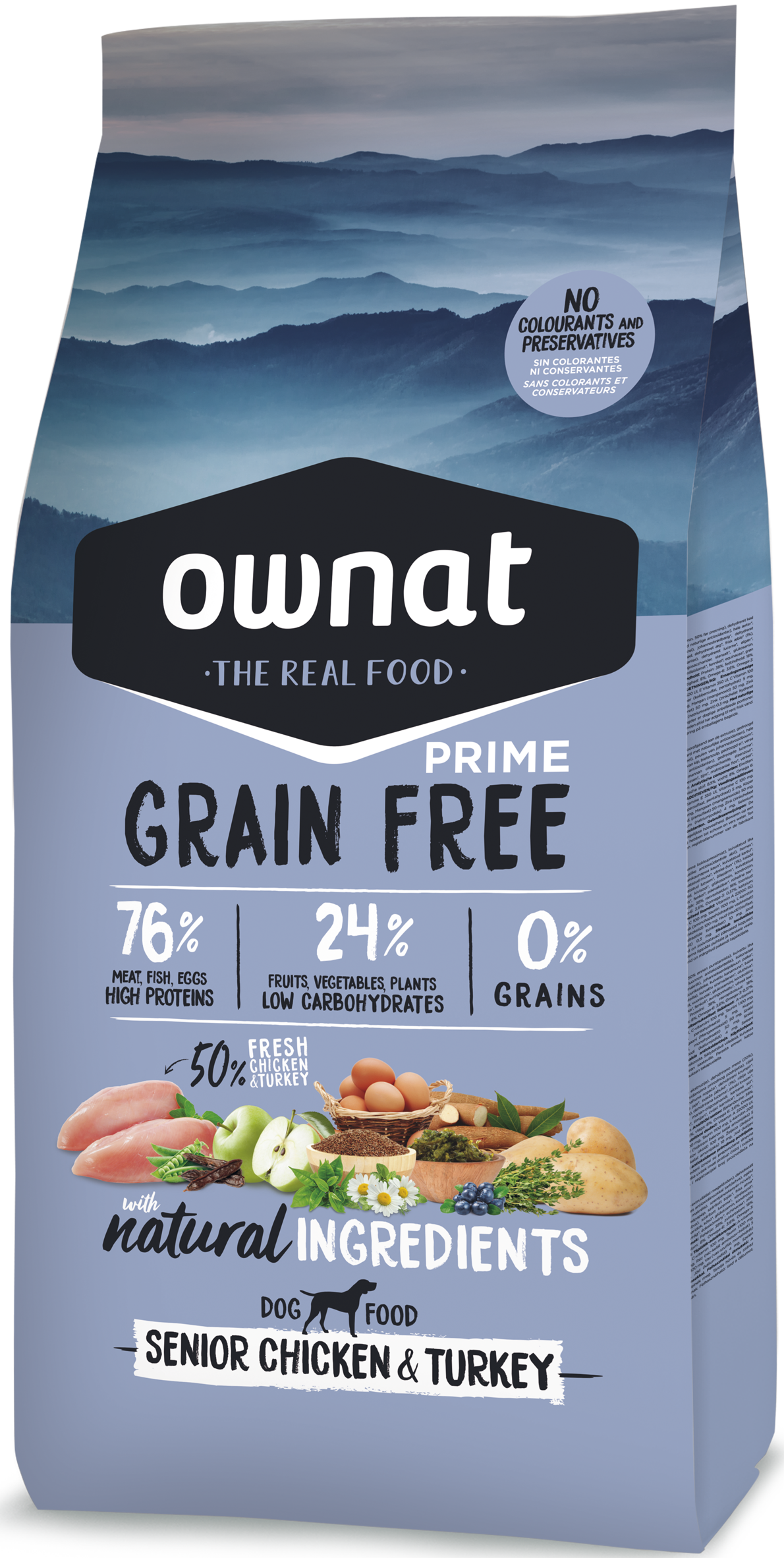 Ownat Prime Grain Free Senior Chicken & Turkey