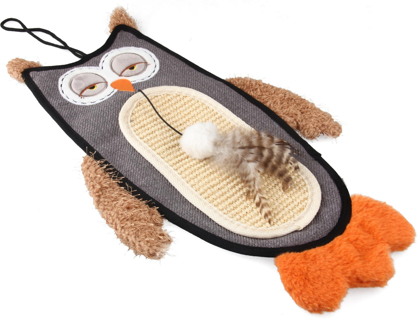 GiGwi Owl E Shark Cat Scratcher Con Catnip
