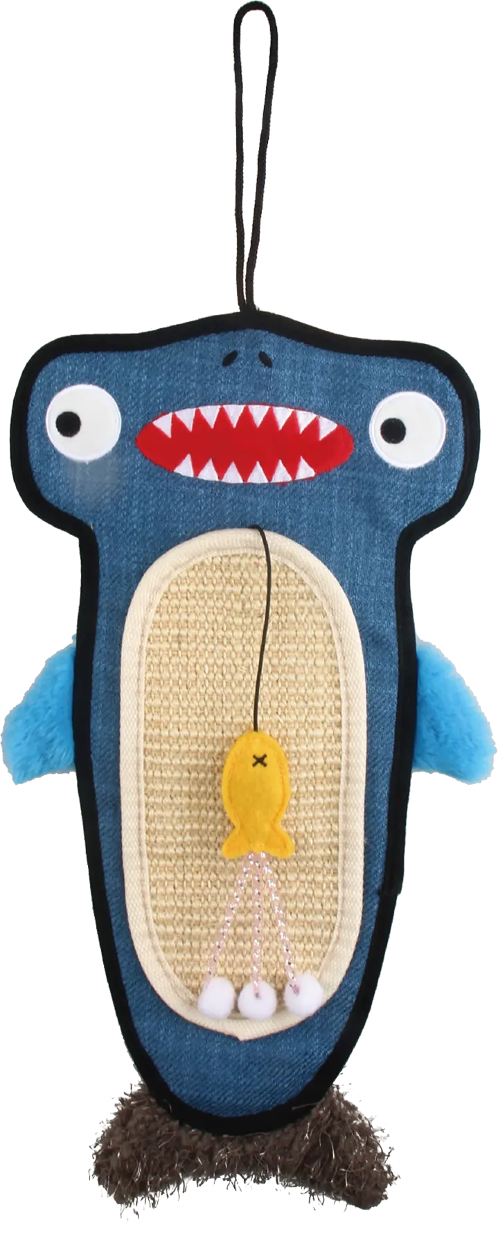 GiGwi Owl E Shark Cat Scratcher Con Catnip