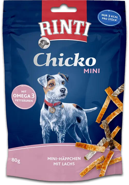 Rinti Chicko Mini Pollo&Salmone Snack Per Cani 80 g