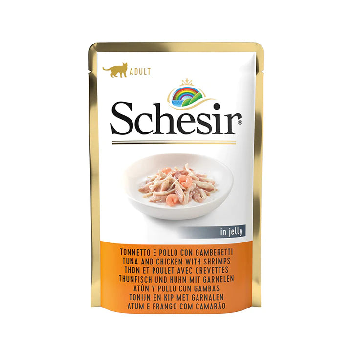 Schesir Tonnetto E Pollo Con Gamberetti 85 G