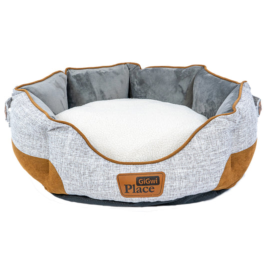 GiGwi Place Circular Pet Bed Grigio & Blu