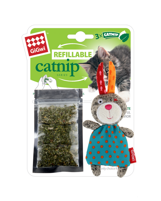 GiGwi Rabbit Refillable Catnip