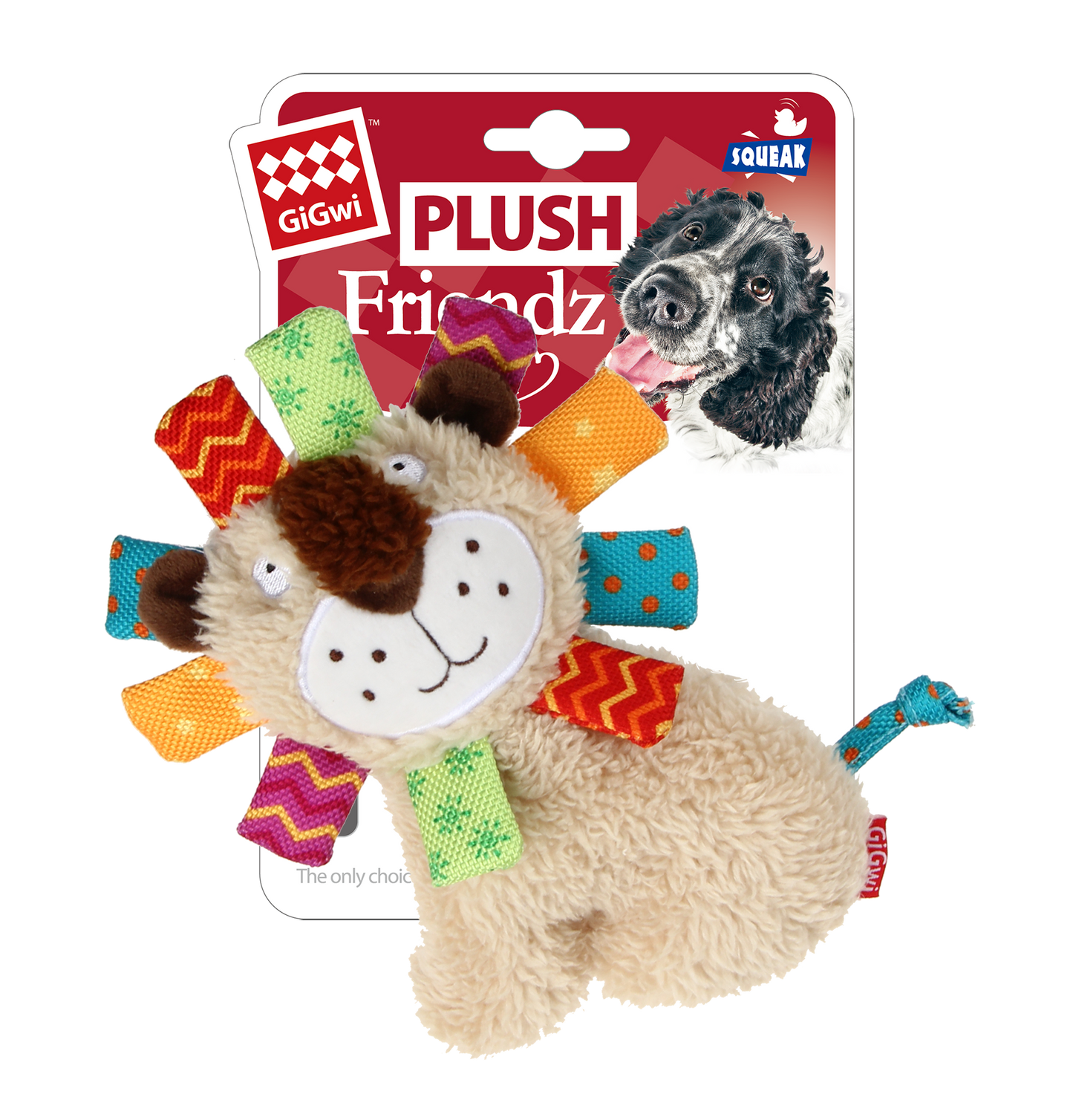 GiGwi Lion 'Plush Friendz' Con Squeaker