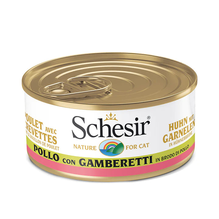 Schesir Pollo Con Gamberetti In Brodo 70 G