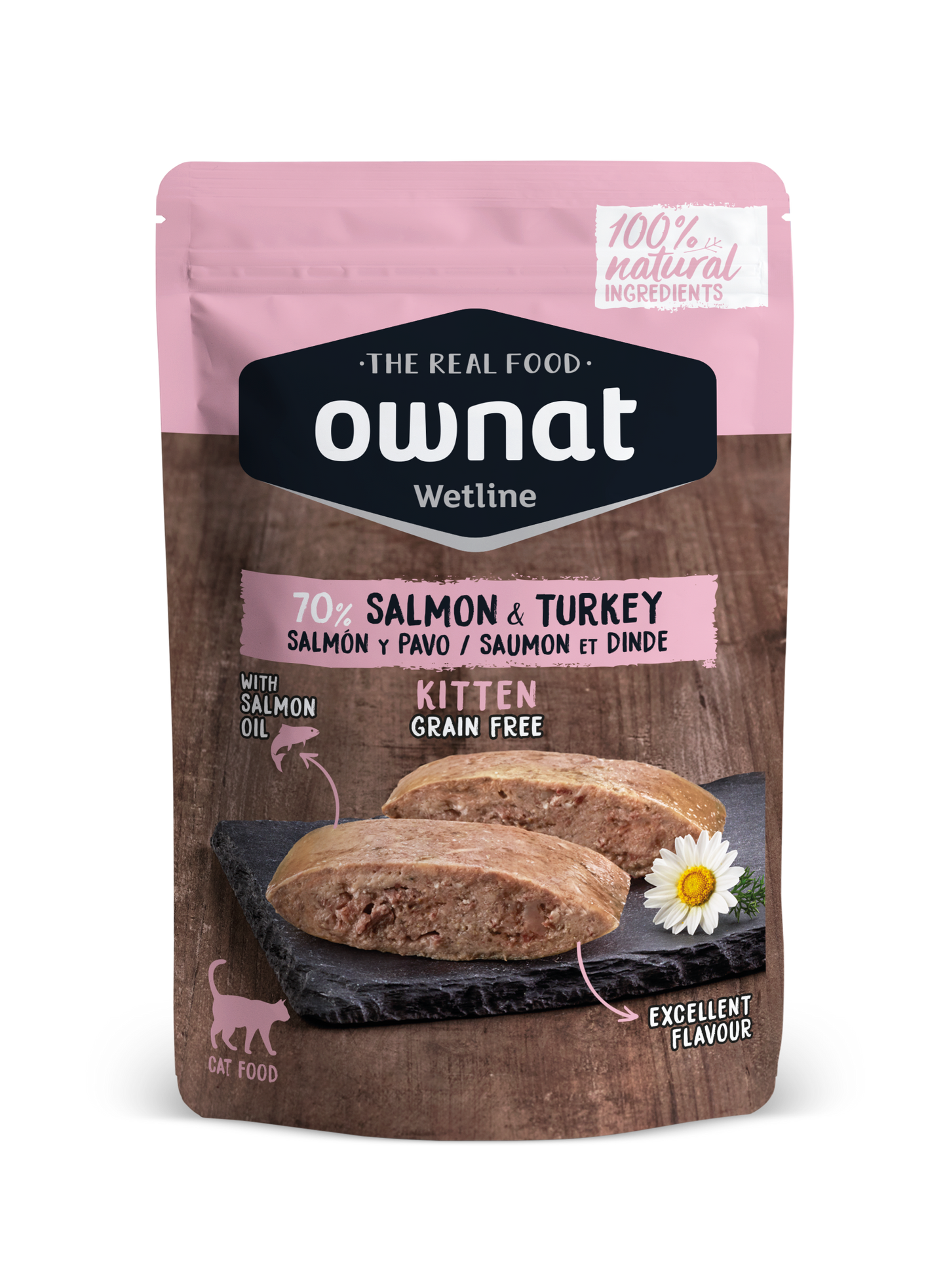 Ownat Wetline Kitten Salmon & Turkey