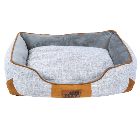 GiGwi Place Square Pet Bed Grigio & Blu